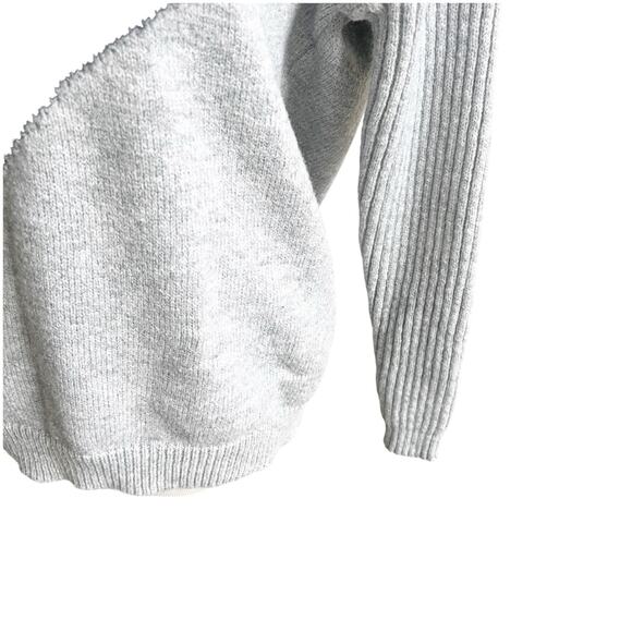 Boutique Heart Pullover Sweater Size XL Black Gray Scoop Neck Cabin Fall Comfy - Picture 7 of 10